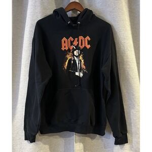 AC/DC Hoodie Mens Large Black Pullover, Sweatshirt‎ Highway to Hell